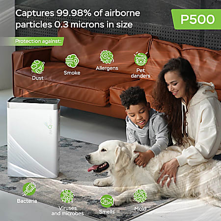PUROandsup2XYGEN P500 Hepa Air Purifier for Home with UV Light