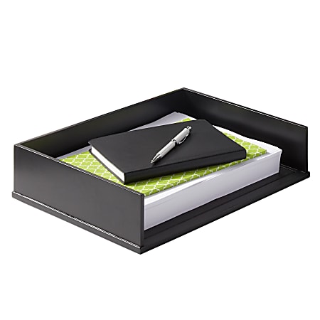 Victor® Midnight Black Collection Stacking Letter Tray