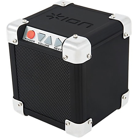 ION Rock Block Speaker System - Desktop, Portable - Battery Rechargeable - Wireless Speaker(s) - Black