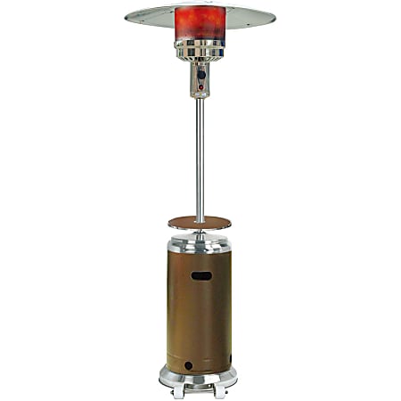 Hanover 12020 Watts Propane Patio Heater, 88.23"H x 17.83"W, Bronze & Stainless Steel