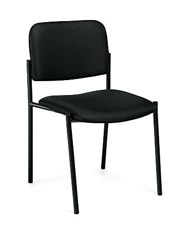 Offices To Go™ Stackable Chair, 32"H x 22 1/2"W x 19 1/2"D, Black