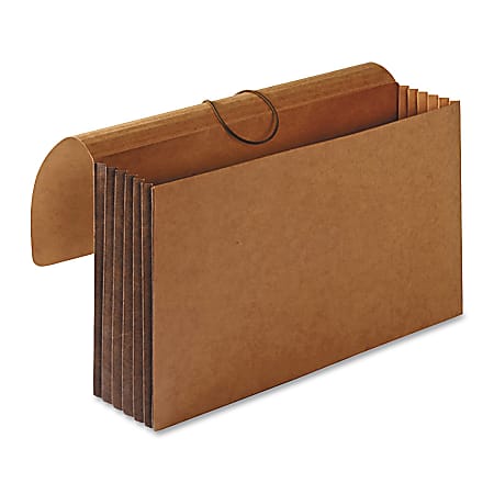 Sparco Tyvek® Tyvek Accordion Wallet, 1 Pocket, Expansion 5-1/4", 8 1/2" x 14", Legal, 30 % Recycled, Brown, Pack of 1