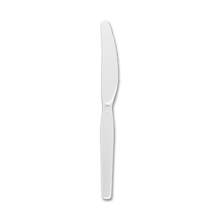 Dixie® Medium-Weight Plastic Knives, White, Box Of 100
