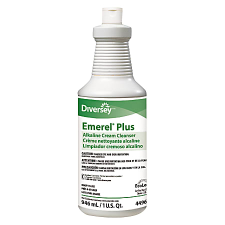 Diversey™ Emerel® Plus Cream Cleanser, Odorless, 32 Oz, Pack Of 12