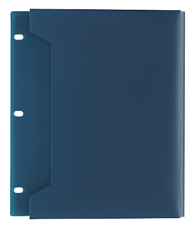 Office Depot® Brand Expanding Binder Pocket, Letter Size, 100 Sheet Capacity, Navy