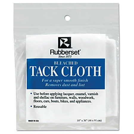 Rubberset® Tack Cloths, 18" x 36", Clear, Pack Of 200