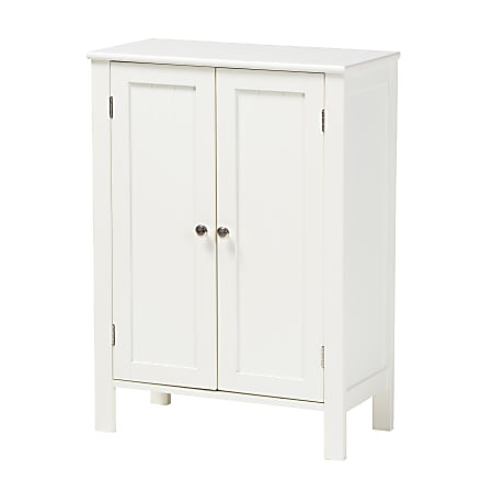 Baxton Studio Thelma 2-Door Multi-Purpose Storage Cabinet, White