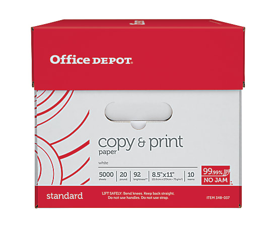 TRU RED Copy Paper Multi-Purpose Copier Letter Size 92 Bright 20 lb 5000  Sheets