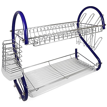 2 tier chrome dish rack clearance