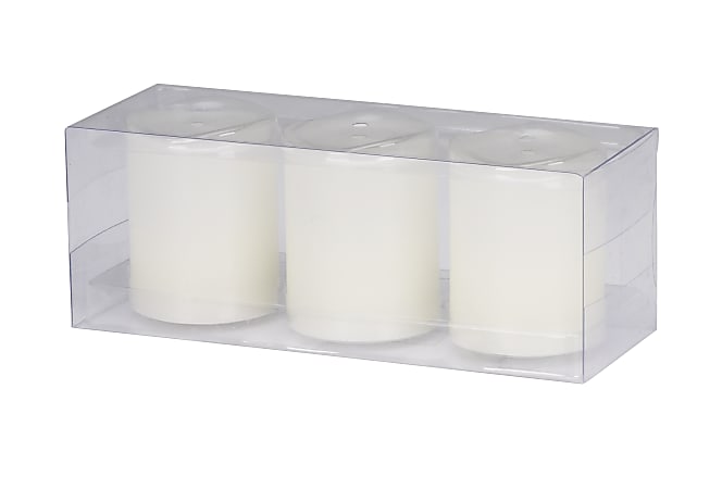 Energizer® Seasonal Flameless Wax Votive Candle, 2" x 2 1/2", Ivory Vanilla, Pack Of 3