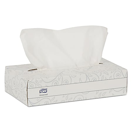 Tork® 2-Ply Facial Tissues, White, 100 Sheets Per Box, Carton Of 30 Boxes