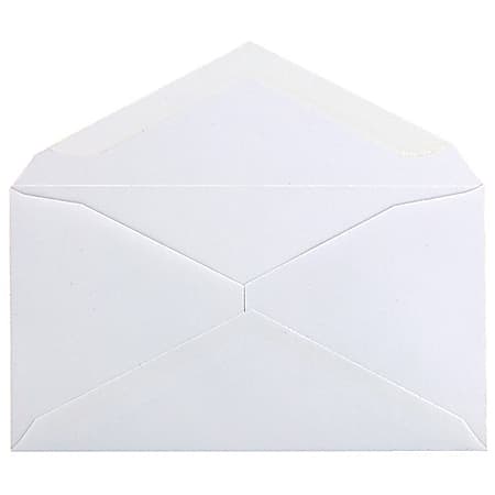 Columbian® #6 Business Envelopes, Gummed Seal, White, Box Of 500