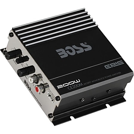 BOSS AUDIO CE200M Chaos Epic 200-Watt Monoblock, Class A/B 4 to 8 Ohm Stable Monoblock Amplifier - Max Power: 200 Watts RMS Power @ 4 Ohm: 150 Watts x 1