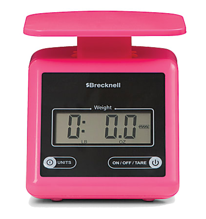 Brecknell PS7 Electronic Postal Scale, Pink