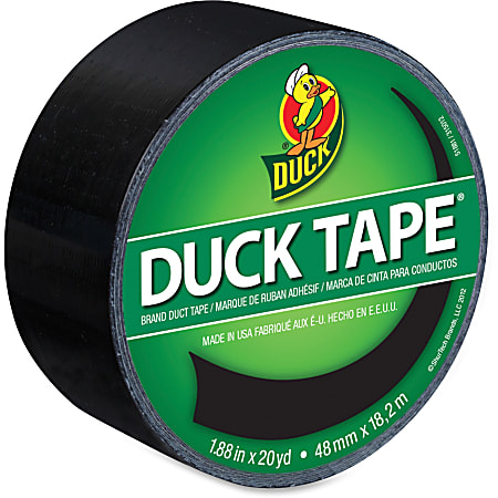 Duck Brand Color Duct Tape, 1.88" x 20 Yd., Black