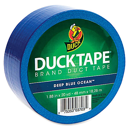 Duck Brand Brand Color Duct Tape - 20 yd Length x 1.88" Width - 1 / Roll - Blue