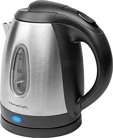 Nostalgia Electrics HomeCraft Electric Water Kettle, Silver