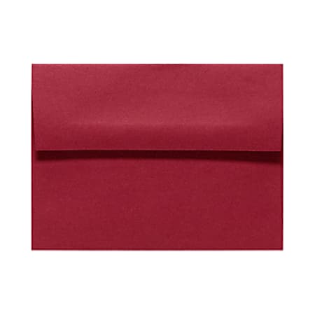 LUX Invitation Envelopes, A6, Peel & Press Closure, Garnet Red, Pack Of 250