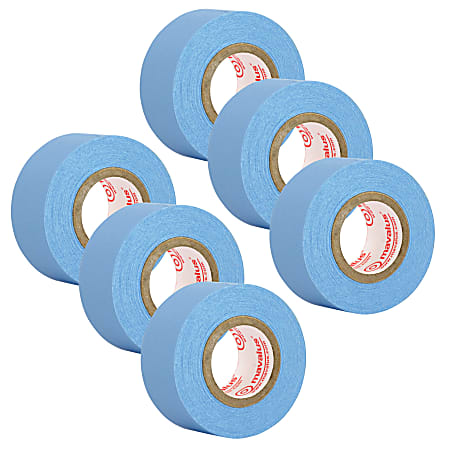 Mavalus® Tape, 1" x 324", Blue, Pack Of 6
