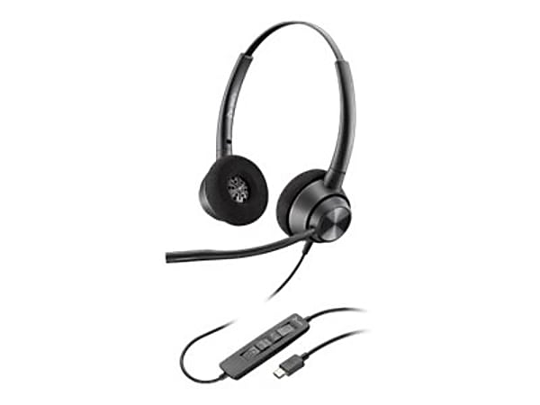Poly EncorePro 320, USB-C - 300 Series - headset - on-ear - wired - USB-C