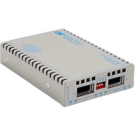 iConverter 10 Gigabit Fiber Media Converter XFP to XFP 10Gbps - 2 x XFP (Up to Power Level 4; Protocol-Transparent); External Standalone; US AC Powered; Lifetime Warranty