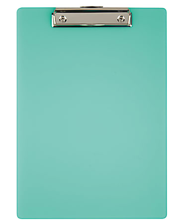 Office Depot® Brand Acrylic Clipboard, 12 11/16" x 9", Green