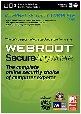 Webroot® SecureAnywhere™ Complete, Traditional Disc