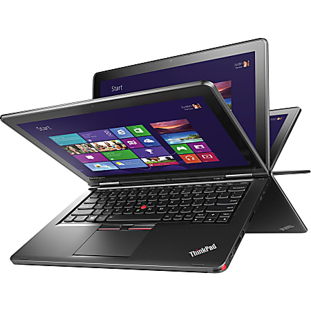 Lenovo ThinkPad Yoga 12 20DK003DUS 12.5" Touchscreen LCD 2 in 1 Ultrabook - Intel Core i5 (5th Gen) i5-5300U Dual-core (2 Core) 2.30 GHz - 8 GB DDR3L SDRAM - 180 GB SSD - Windows 8.1 Pro 64-bit - 1920 x 1080 - In-plane Switching (IPS) Technology - Convertible - Graphite Black