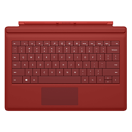 Microsoft® Surface Pro 3 Type Cover, Red, RD2-00077