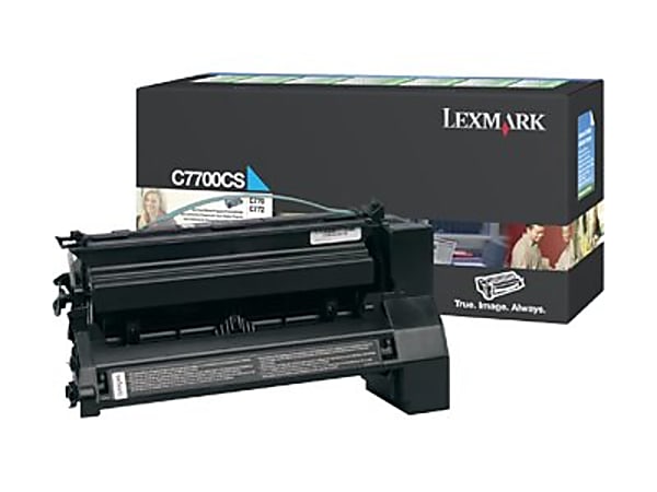 Lexmark™ C7700CS Return Program Cyan Toner Cartridge