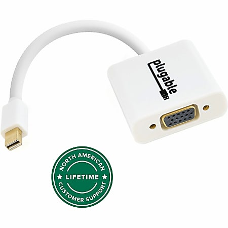 Plugable Mini DisplayPort (Thunderbolt 2) to VGA Adapter, MDPMVGAF