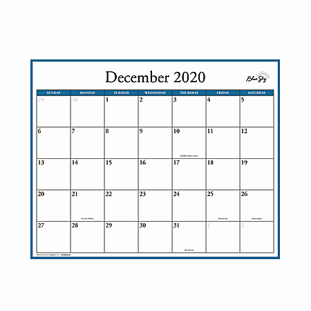 Blue Sky MonthlyYearly Erasable Laminated Wall Planner 15 x 12 January ...