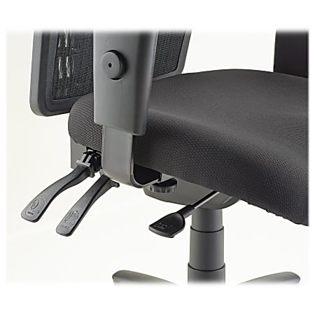 Lorell Ergomesh High Back Multifunction Chair Fabric Seat Black