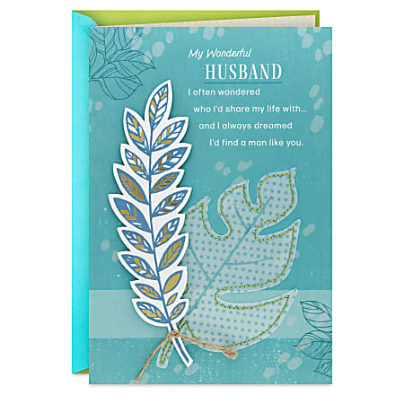 Hallmark Father's Day Card for Husband (I'm Thankful to Walk Hand in Hand With You)