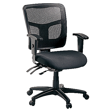 Lorell Ergo Lumbar Back Support Mesh Black - Office Depot