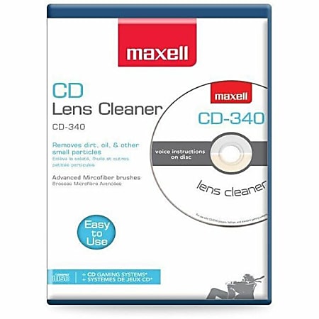 Maxell CD-340 CD Lens Cleaner, 190048