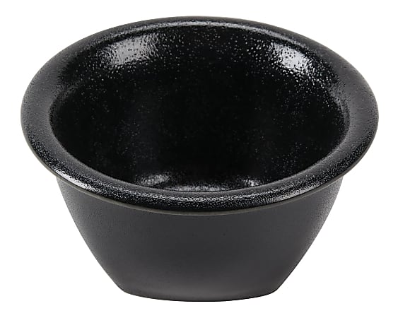 Foundry Soho Sauce Dishes, 4 Oz, Black, Pack Of 24 Dishes
