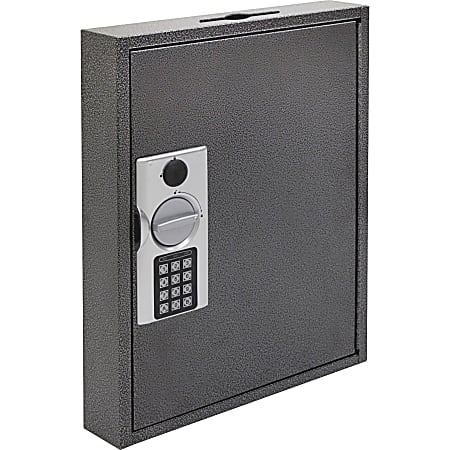 FireKing E-lock Steel Key Cabinets - Electronic, Key Lock - Scratch Resistant - for Key - White, Yellow, Silver, Black - Steel, Chrome Plated