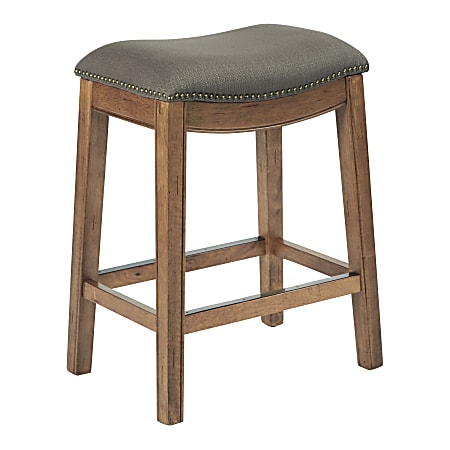 Ave Six Austin Counter Stool, Klein Otter/Mocha