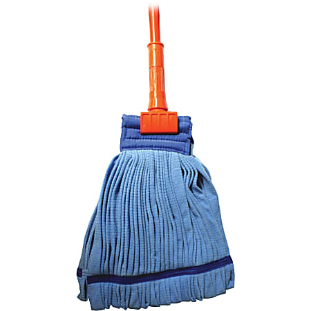 Genuine Joe Complete Microfiber Tube Wet Mop, 60" Handle