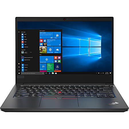 Lenovo ThinkPad E14 20RA0051US 14" Notebook - 1920 x 1080 - Intel Core i3 i3-10110U Dual-core (2 Core) 2.10 GHz - 4 GB RAM - 500 GB HDD - Black - Windows 10 Pro - Intel UHD Graphics - Twisted nematic (TN) - 12.80 Hour Battery