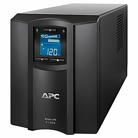 APC Smart-UPS C 1000VA LCD 120V- Not sold in CO, VT and WA - Tower - 3 Hour Recharge - 5 Minute Stand-by - 110 V AC Input - 120 V AC Output - 8 x NEMA 5-15R