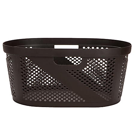 Mind Reader 40L Laundry Basket Clothes Hamper, 23"L x 14.5"W x 10.5"H, Brown