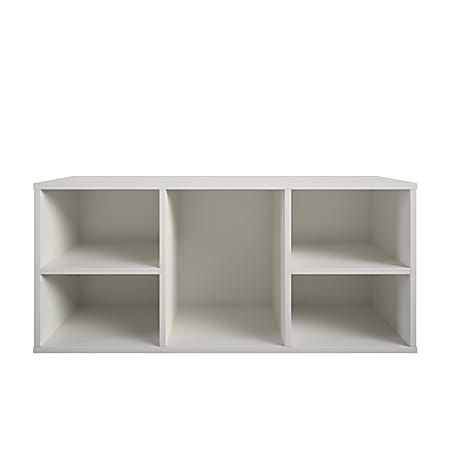 Ameriwood™ Home 5-Cube Bench, 15-3/4”H x 35-1/2”W x 14”D, White