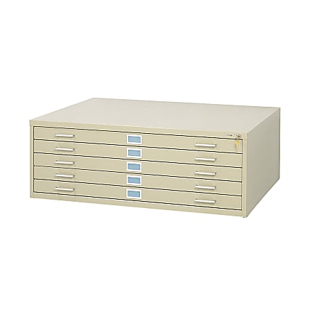 Safco® 35 3/8"D Vertical 5-Drawer Vertical File Cabinet