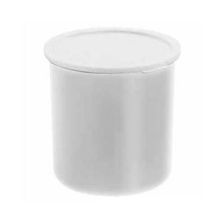 Cambro Crock With Lid, 2.7 Qt, White