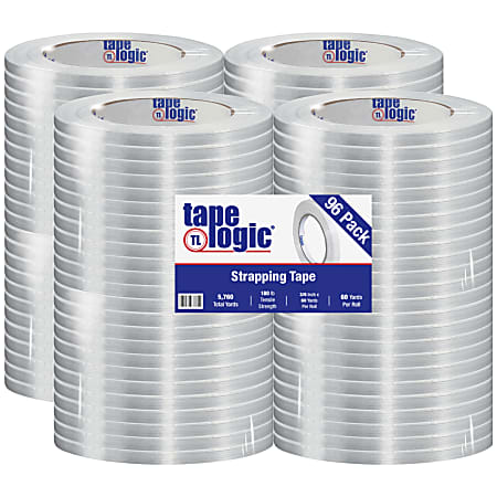 Tape Logic® 1400 Strapping Tape, 3/8" x 60 Yd., Clear, Case Of 96