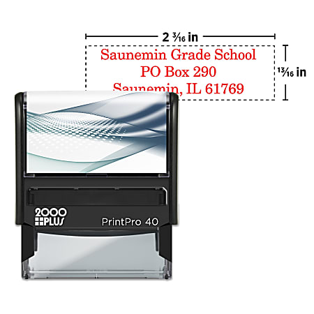 【SALE】 PrintPro 2000Plus Custom Self 1316 40PRectangle Stamp Inking 印鑑・スタンプ