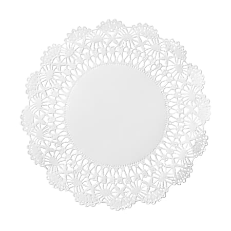 Hoffmaster Cambridge Lace Doilies, 5", White, Case Of 1,000 Doilies