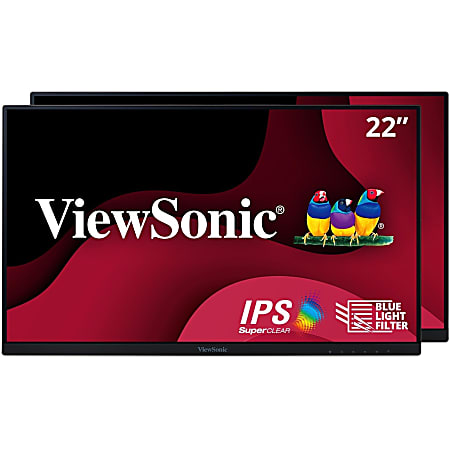 ViewSonic® VA2256 22" Dual Pack Head-Only Monitors